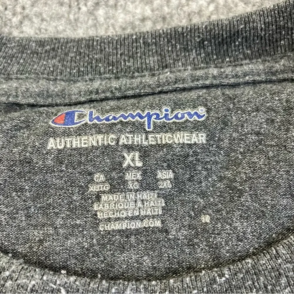 Champion Men’s Grey Tee Shirt XL athletic - Picture 3 of 7
